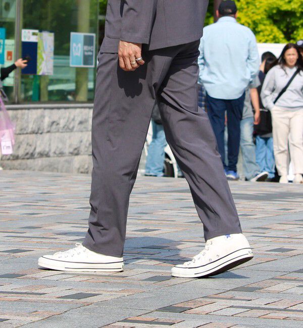 GLOSTER「【GLOSTER/グロスター】COOLMAX ポリトロスラックス イージーパンツ」|チノ|