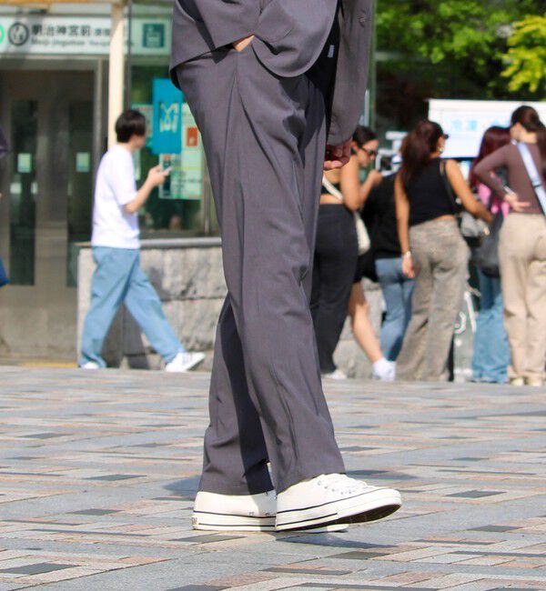 GLOSTER「【GLOSTER/グロスター】COOLMAX ポリトロスラックス イージーパンツ」|チノ|