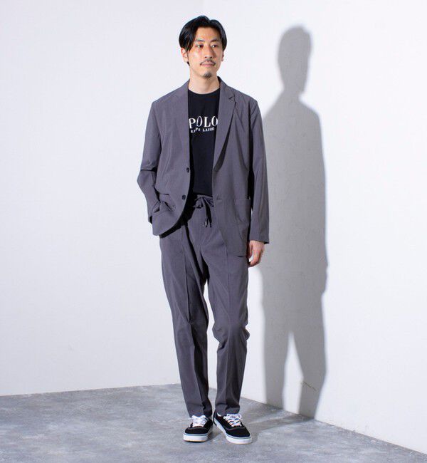 GLOSTER「【GLOSTER/グロスター】COOLMAX ポリトロスラックス イージーパンツ」|チノ|