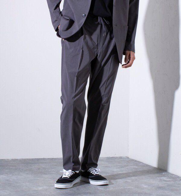 GLOSTER「【GLOSTER/グロスター】COOLMAX ポリトロスラックス イージーパンツ」|チノ|