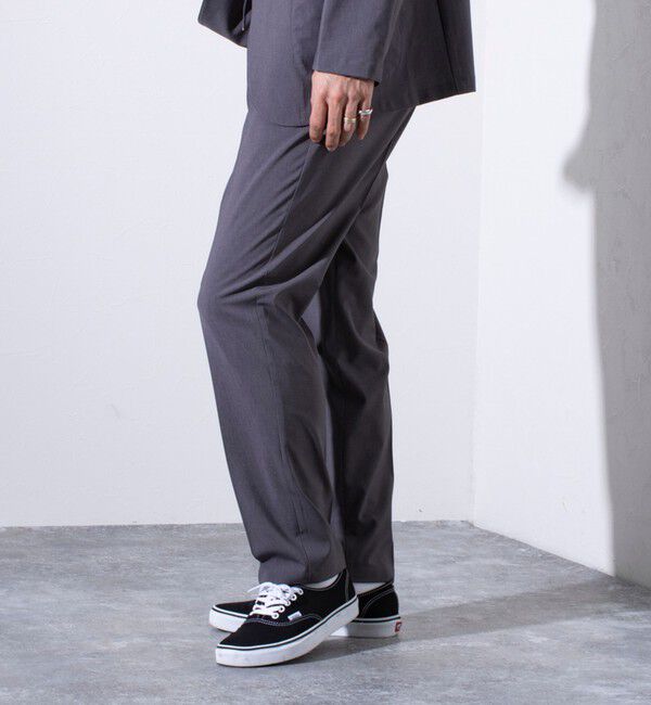 GLOSTER「【GLOSTER/グロスター】COOLMAX ポリトロスラックス イージーパンツ」|チノ|