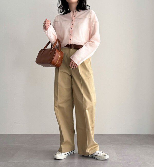 fredy emue「リネン混配色シアーカーディガン」|カーディガン|