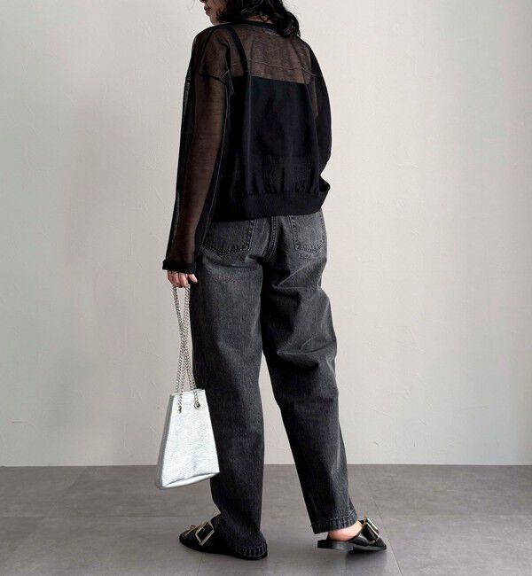 fredy emue「リネン混配色シアーカーディガン」|カーディガン|