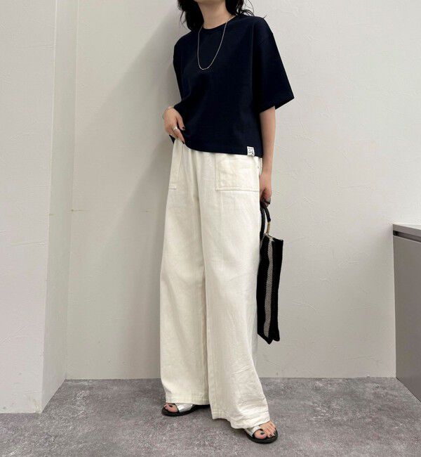 fredy emue「【新色追加！】ベーシッククロップド丈Tシャツ」|Tシャツ・カットソー|