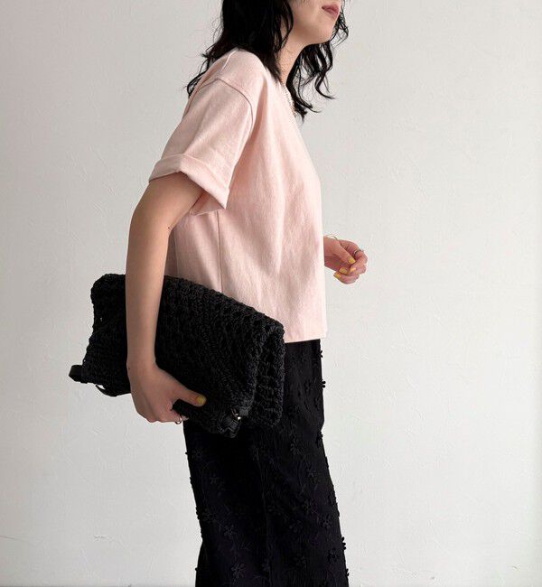 fredy emue「【新色追加！】ベーシッククロップド丈Tシャツ」|Tシャツ・カットソー|