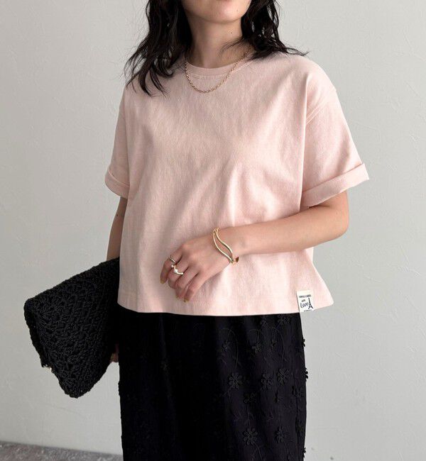 fredy emue「【新色追加！】ベーシッククロップド丈Tシャツ」|Tシャツ・カットソー|