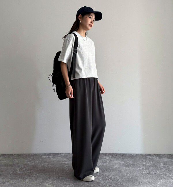 fredy emue「【新色追加！】ベーシッククロップド丈Tシャツ」|Tシャツ・カットソー|