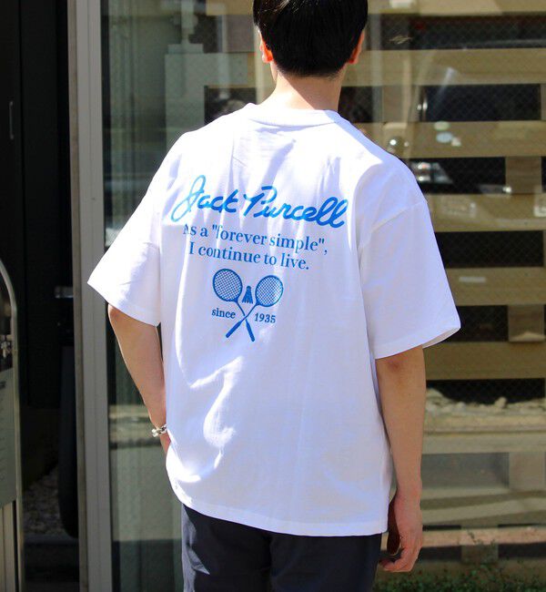 GLOSTER「【Jack Purcell/ジャックパーセル】コーマ天竺 バックプリント グラフィックTシャツ」|Tシャツ・カットソー|