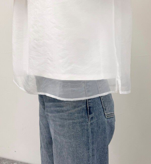 fredy emue「シアーオーガンジーレイヤードノースリーブブラウス」|シャツ・ブラウス|