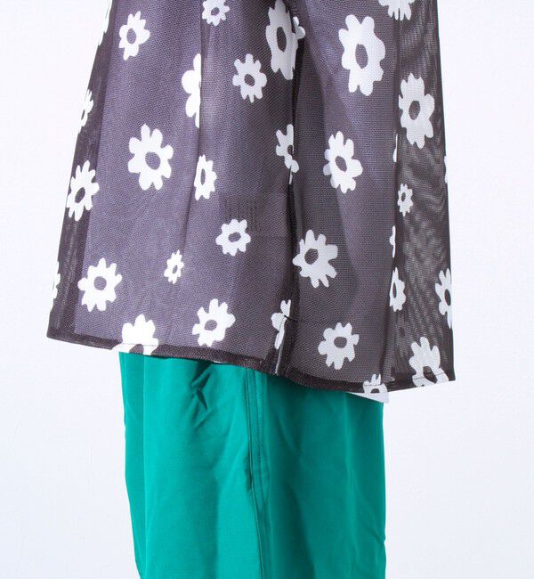 GLOSTER「【GLOSTER/グロスター】フラワーメッシュシャツ ショートスリーブ オープンカラー 開襟シャツ」|シャツ・ブラウス|