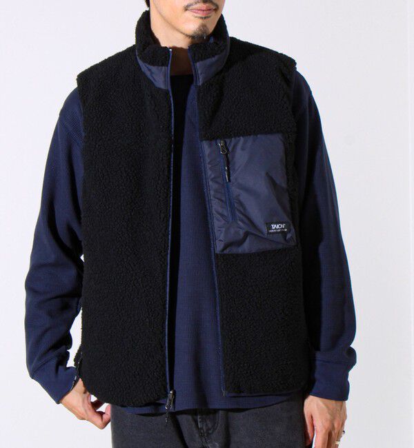 GLOSTER「【2WAYで着回せる】【UNISEX】GLOSTER配色別注 TAIONボア&times;ダウンベスト」|ダウンベスト・ベスト|