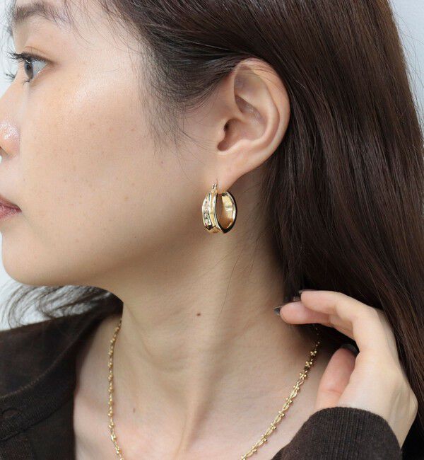 fredy emue「ゆがみフープピアス」|ピアス|