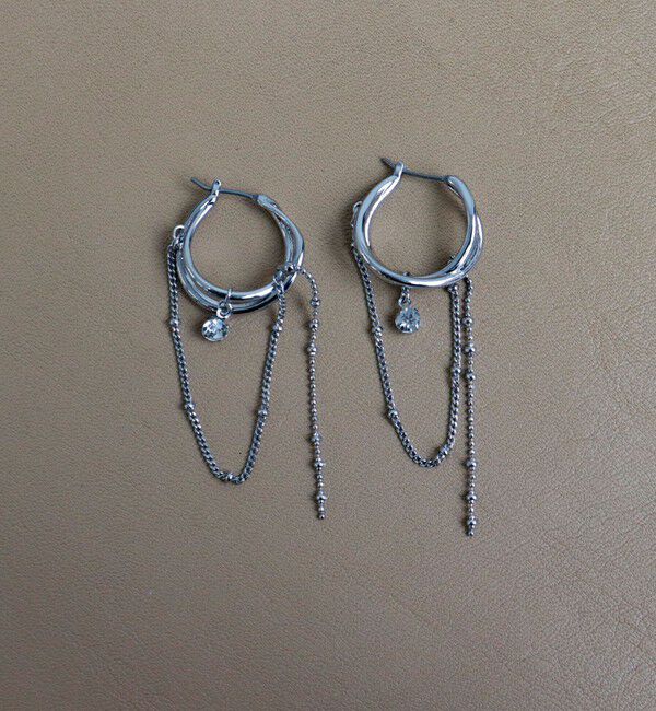 fredy emue「チェーンデザインCピアス」|ピアス|