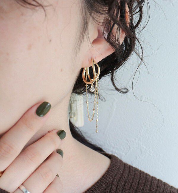 fredy emue「チェーンデザインCピアス」|ピアス|