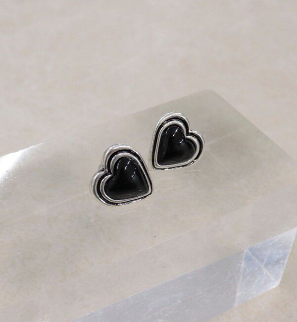 fredy emue「アンティーク調BKハートピアス」|ピアス|