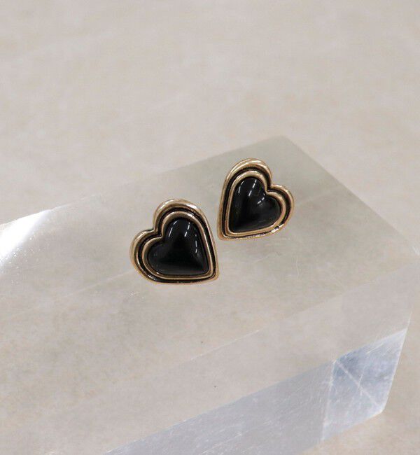fredy emue「アンティーク調BKハートピアス」|ピアス|