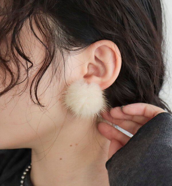 fredy emue「ミンクファーピアス」|ピアス|