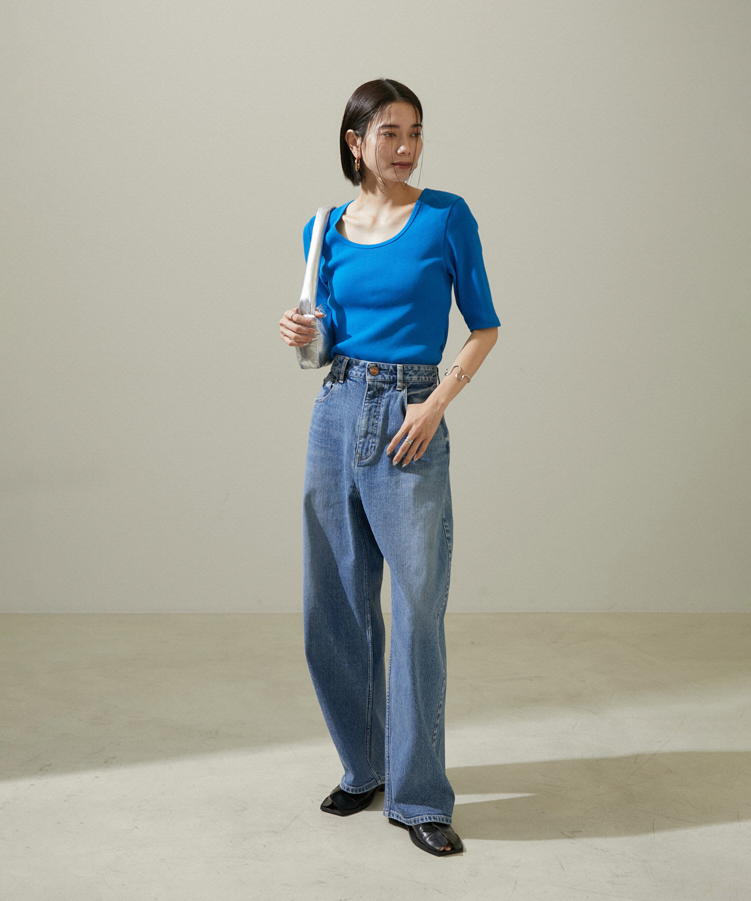 SALON adam et rope'「KINANファームリーリブTシャツ」|Tシャツ・カットソー|