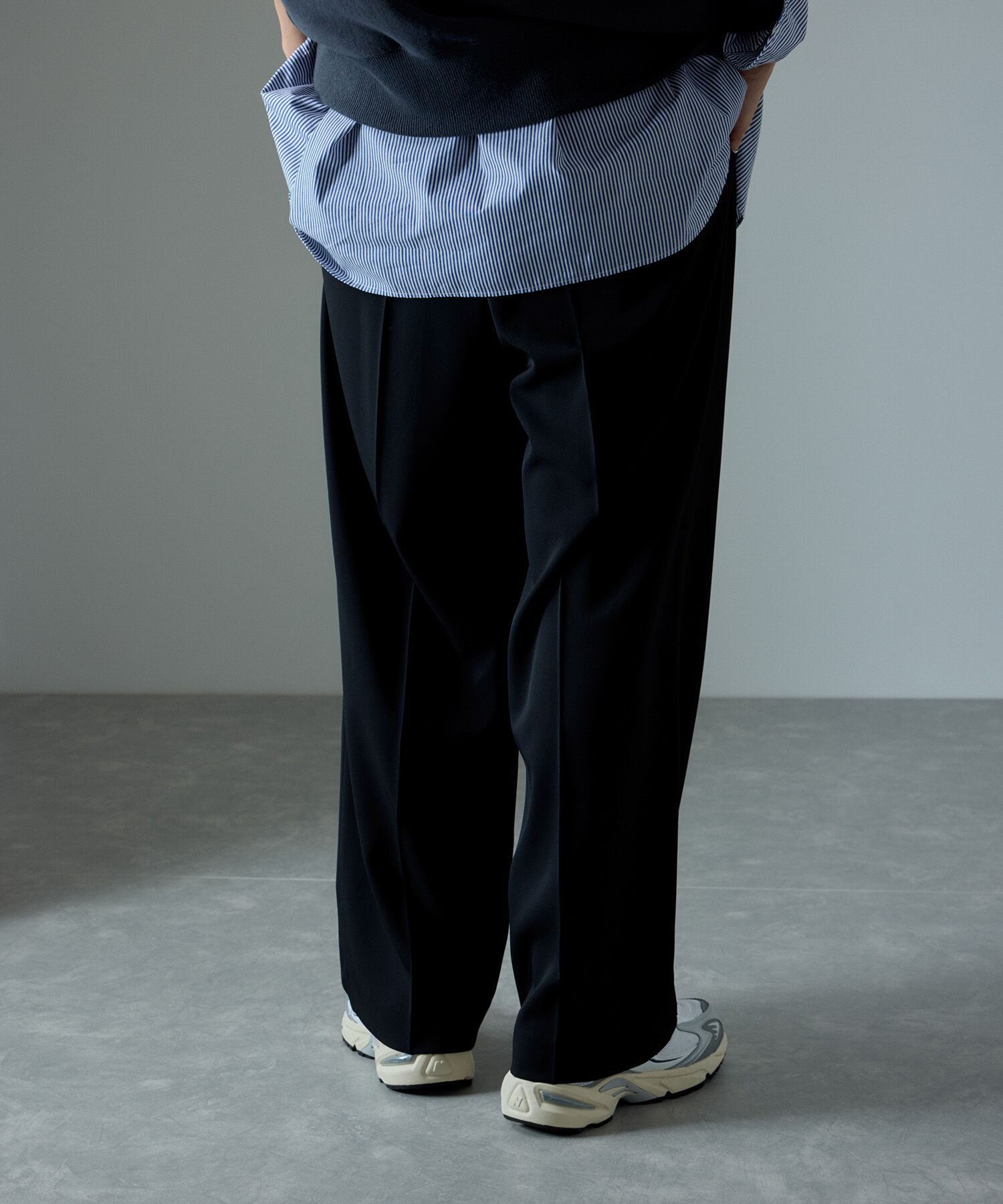 SALON adam et rope'「[追加]イージーリラックスストレートパンツ2/スラックス【接触冷感・UVケア・洗える】」|その他|