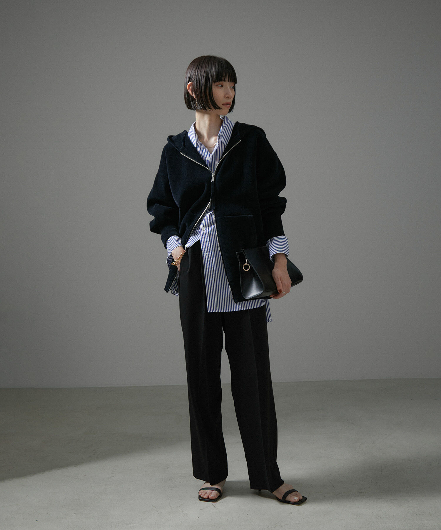 SALON adam et rope'「[追加]イージーリラックスストレートパンツ2/スラックス【接触冷感・UVケア・洗える】」|その他|