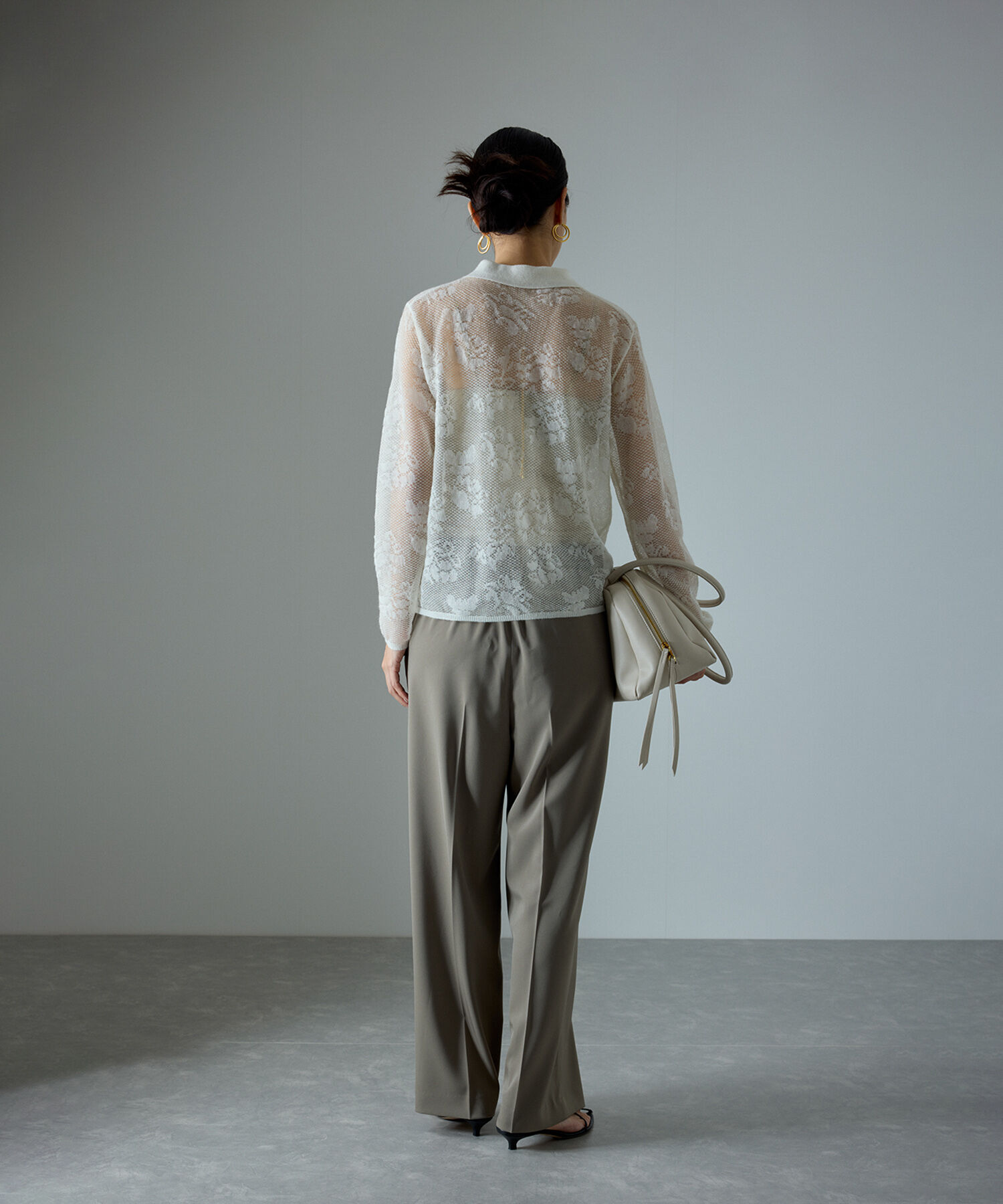 SALON adam et rope'「[追加]イージーリラックスストレートパンツ2/スラックス【接触冷感・UVケア・洗える】」|その他|