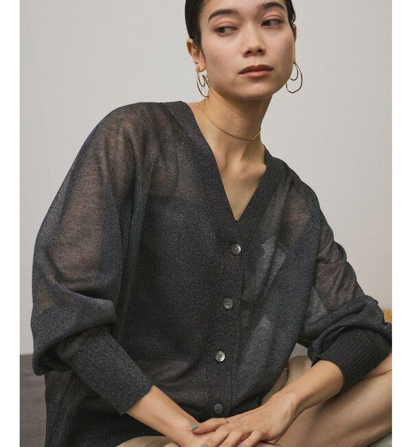 SALON adam et rope'「ブライトシアーカーディガン」|カーディガン|