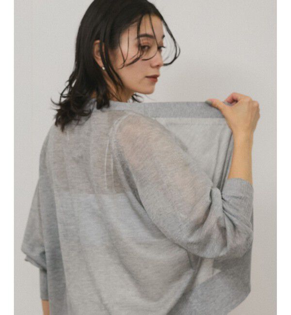 SALON adam et rope'「ブライトシアーカーディガン」|カーディガン|