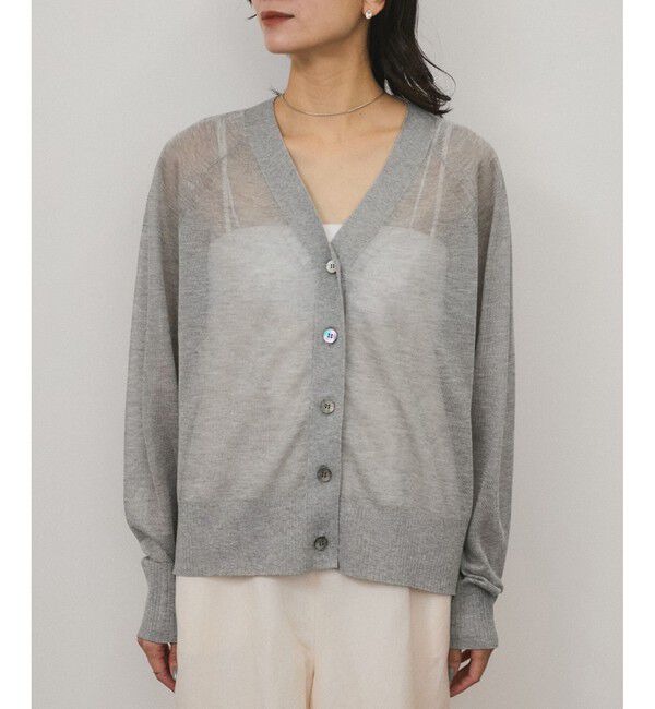 SALON adam et rope'「ブライトシアーカーディガン」|カーディガン|