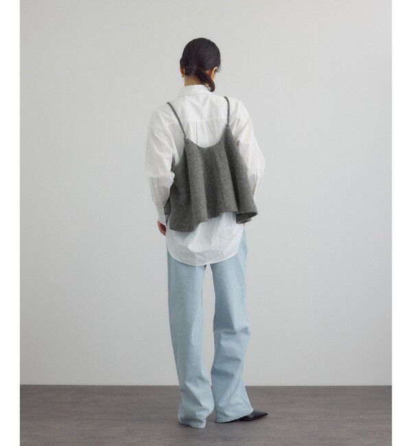 SALON adam et rope'「【crinkle crinkle crinkle】ウールミックスランジェリーキャミ」|キャミソール|