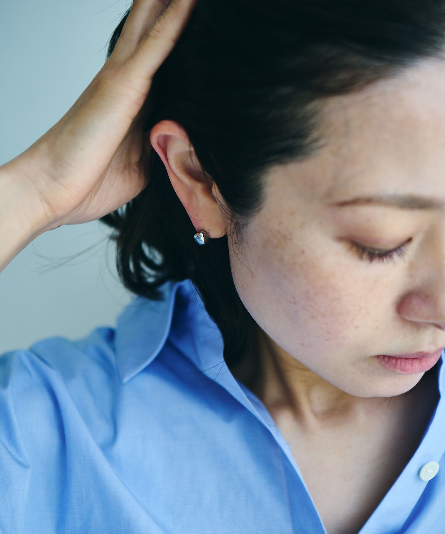 ROPE「【R（ロペ アール）】  SV925 メタルトップピアス（片耳）」|ピアス|