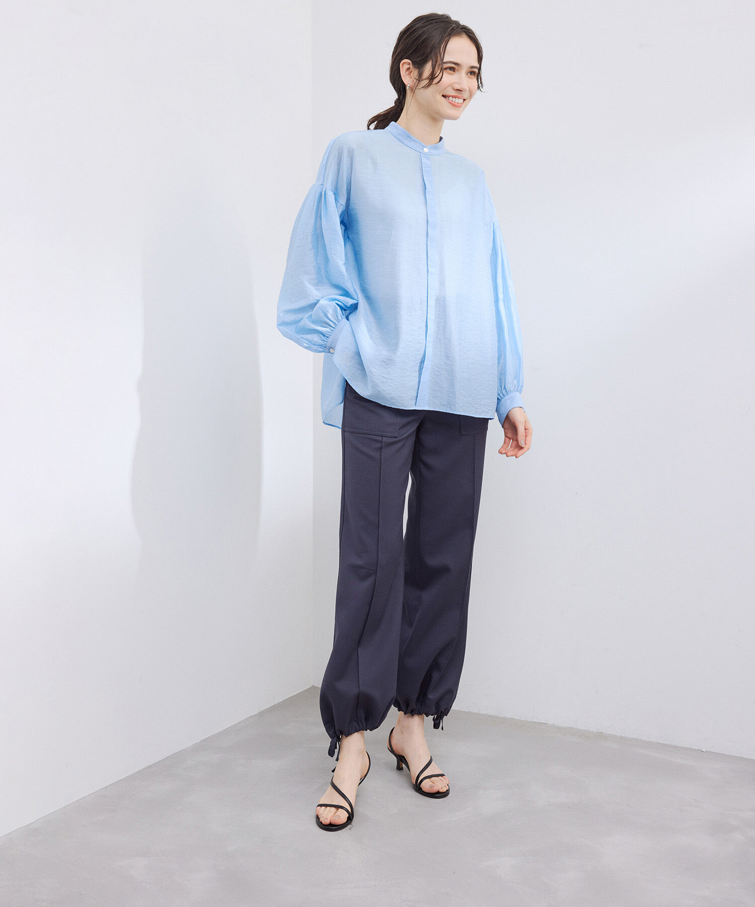 ROPE「【雑誌掲載】ナローストラップサンダル」|サンダル|