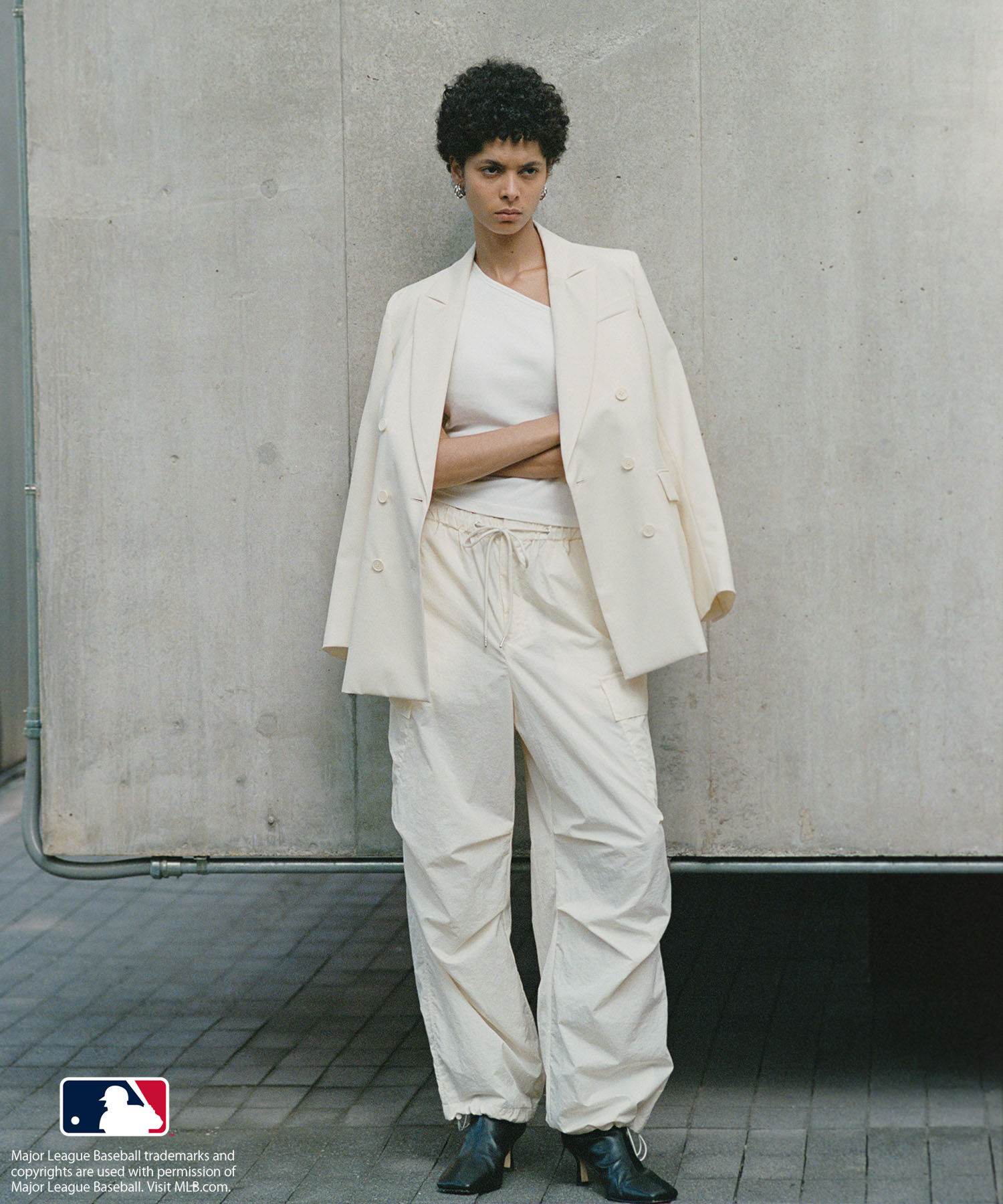 ROPE「【MLB COLLECTION BY JUN】ナイロンパラシュートパンツ」|カーゴ|