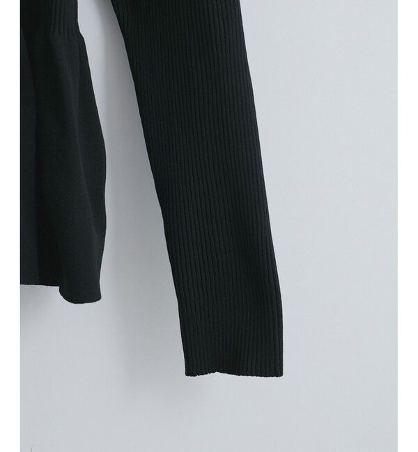 VIS「【前後2WAY】ペプラムカーディガン【アンチピリング/洗える】」|カーディガン|