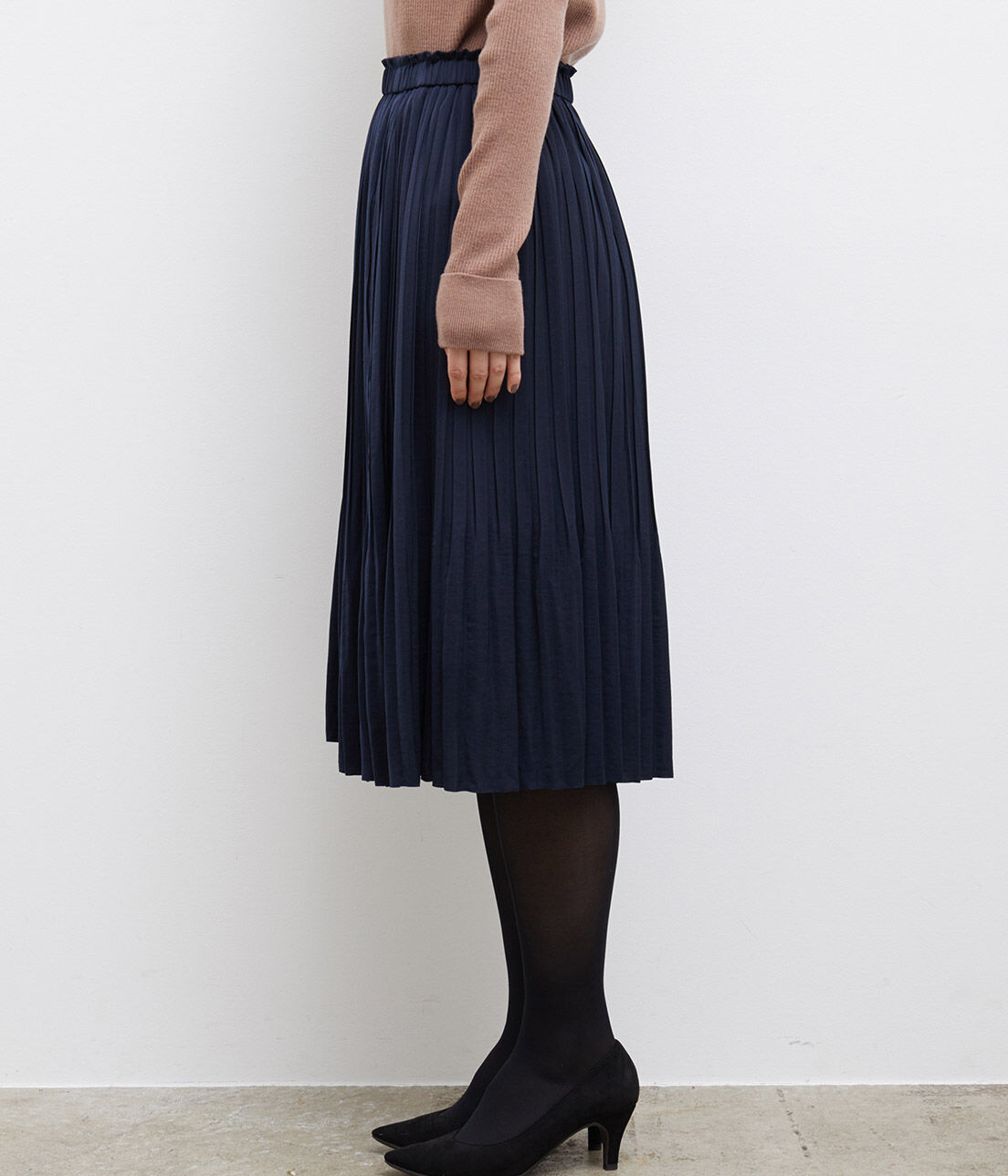 Rope&rsquo;Picnic「ミディ丈プリーツスカート」|スカート|