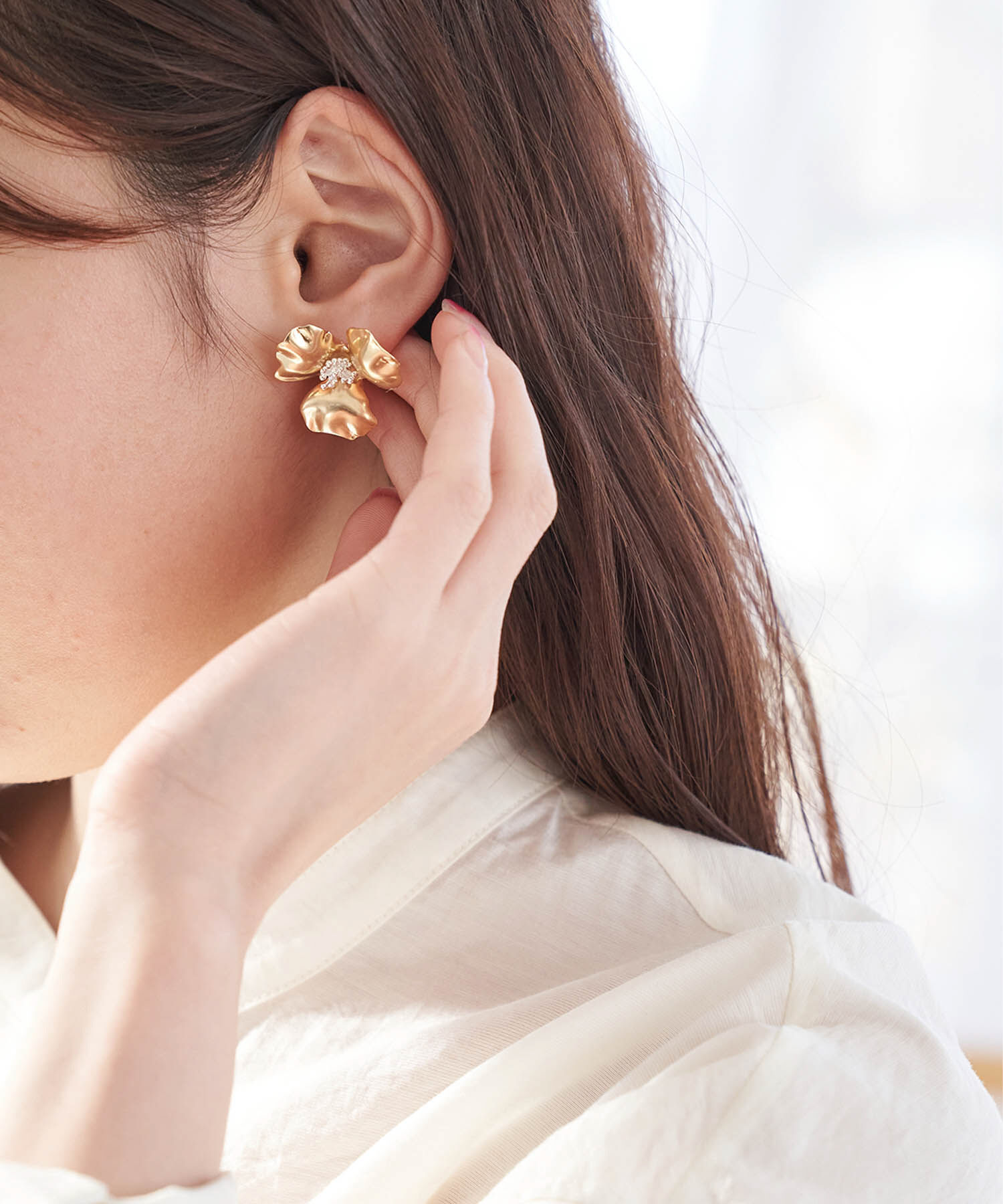 ROPE PICNIC PASSAGE「メタルフラワーピアス」|ピアス|