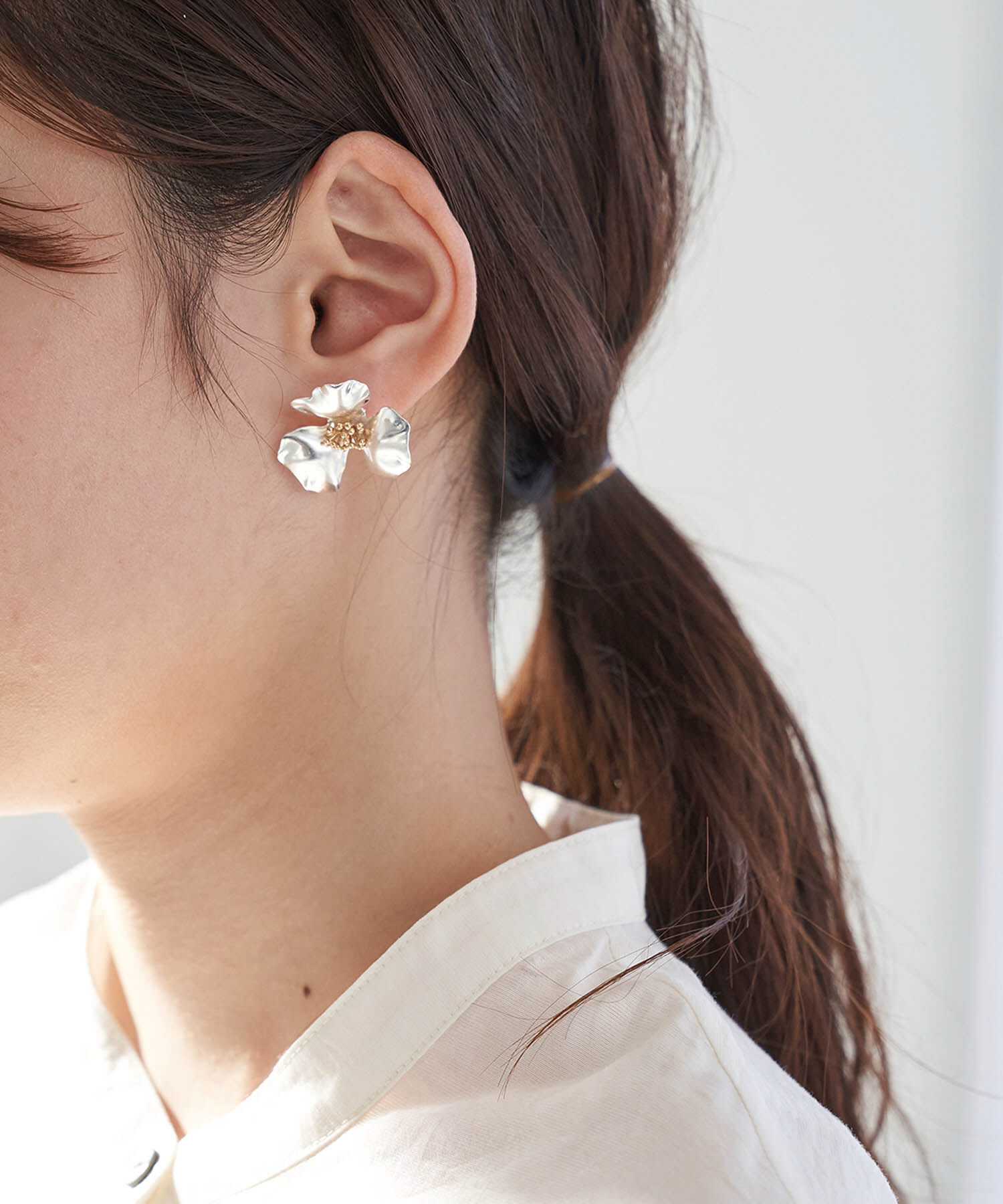 ROPE PICNIC PASSAGE「メタルフラワーピアス」|ピアス|