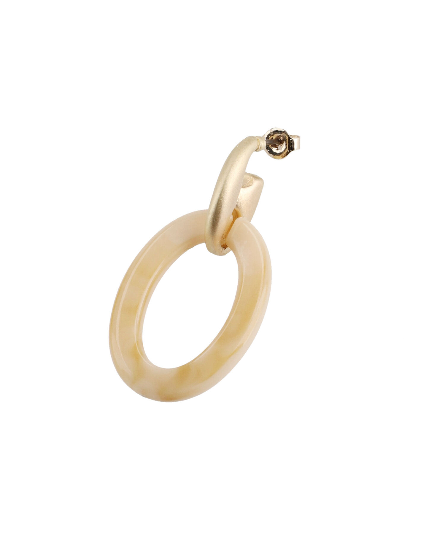 ROPE PICNIC PASSAGE「マーブルオーバルピアス」|ピアス|