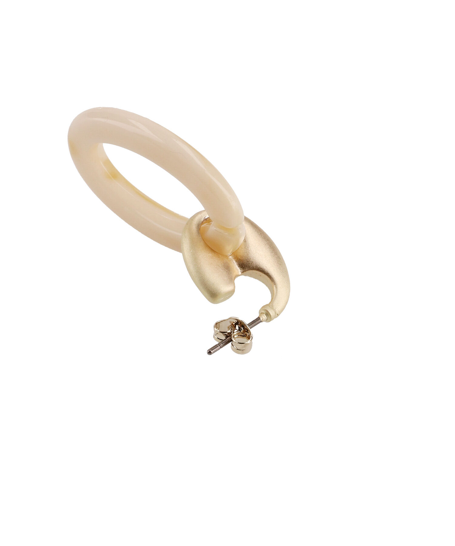 ROPE PICNIC PASSAGE「マーブルオーバルピアス」|ピアス|