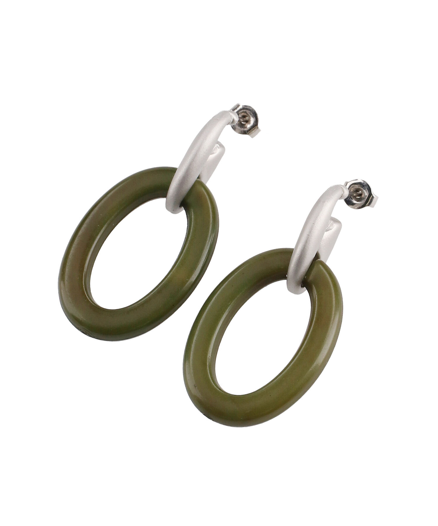 ROPE PICNIC PASSAGE「マーブルオーバルピアス」|ピアス|