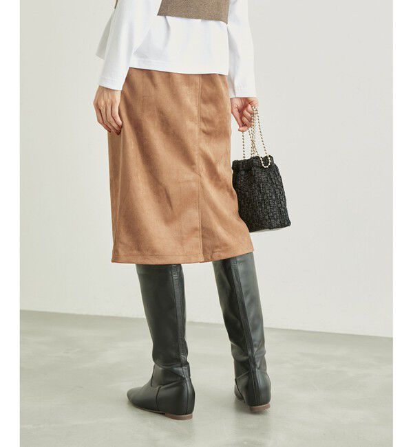 Rope&rsquo;Picnic「リサイクルポリエステルダンボールアイラインスカート」|スカート|