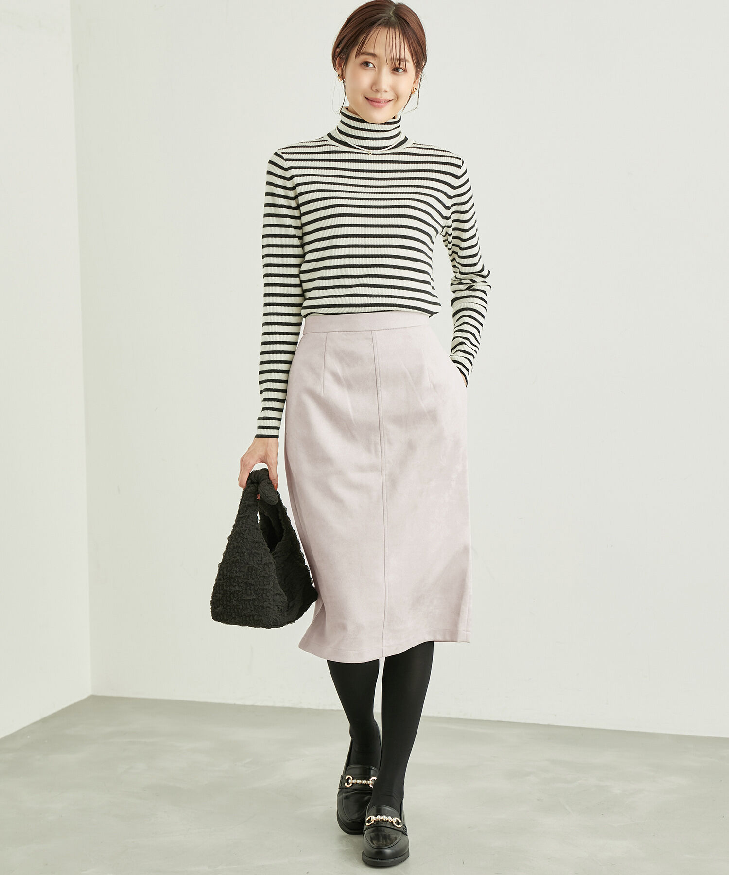 Rope&rsquo;Picnic「リサイクルポリエステルダンボールアイラインスカート」|スカート|