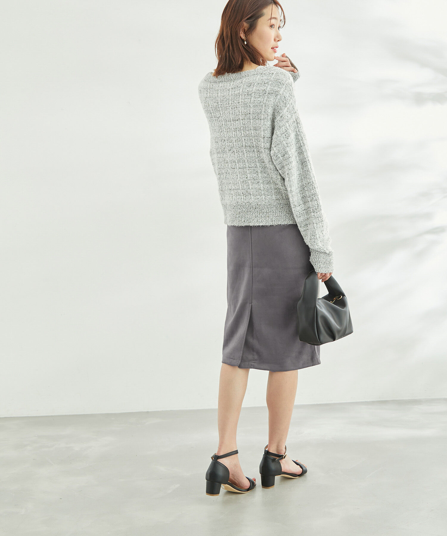 Rope&rsquo;Picnic「リサイクルポリエステルダンボールアイラインスカート」|スカート|