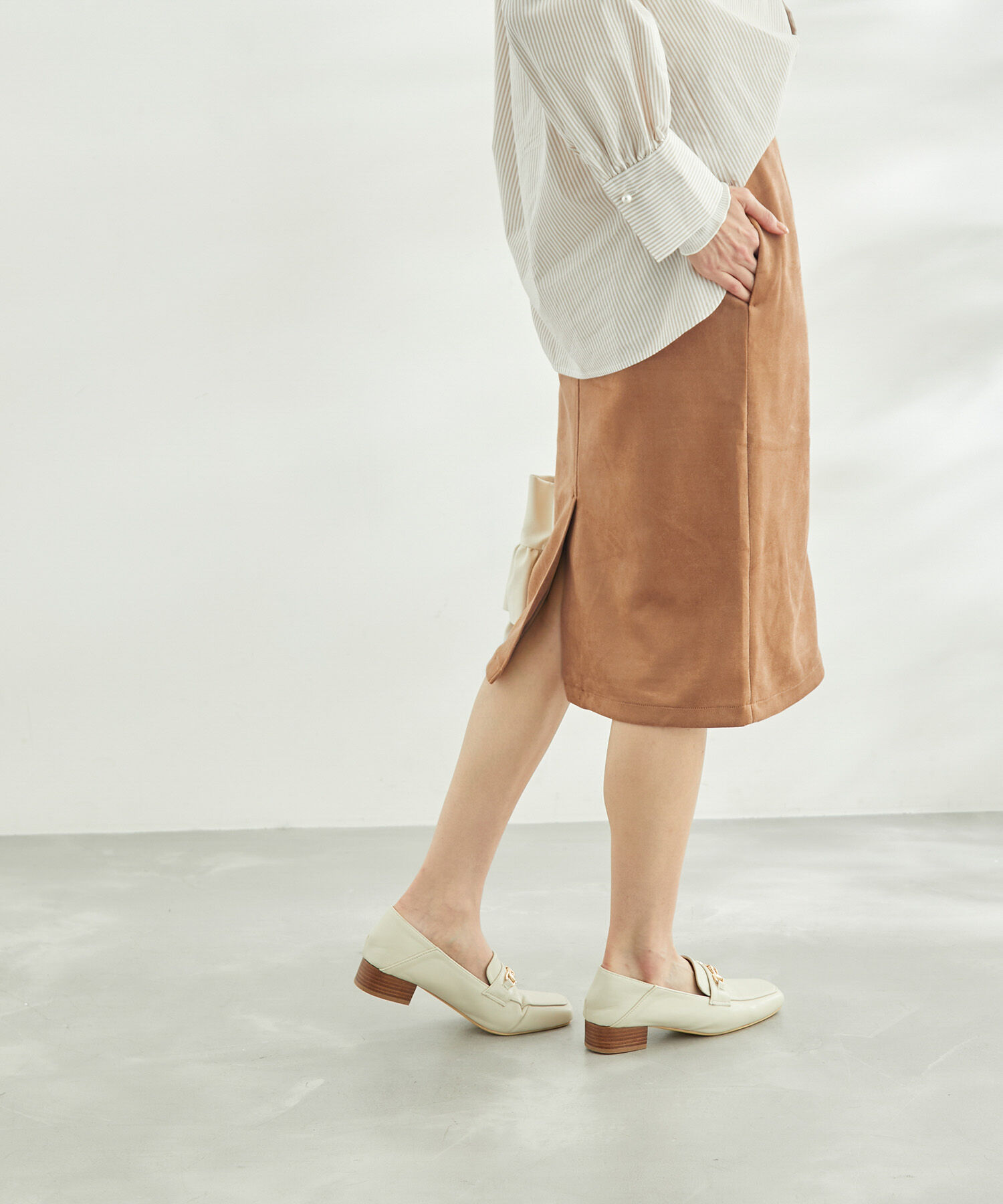 Rope&rsquo;Picnic「リサイクルポリエステルダンボールアイラインスカート」|スカート|