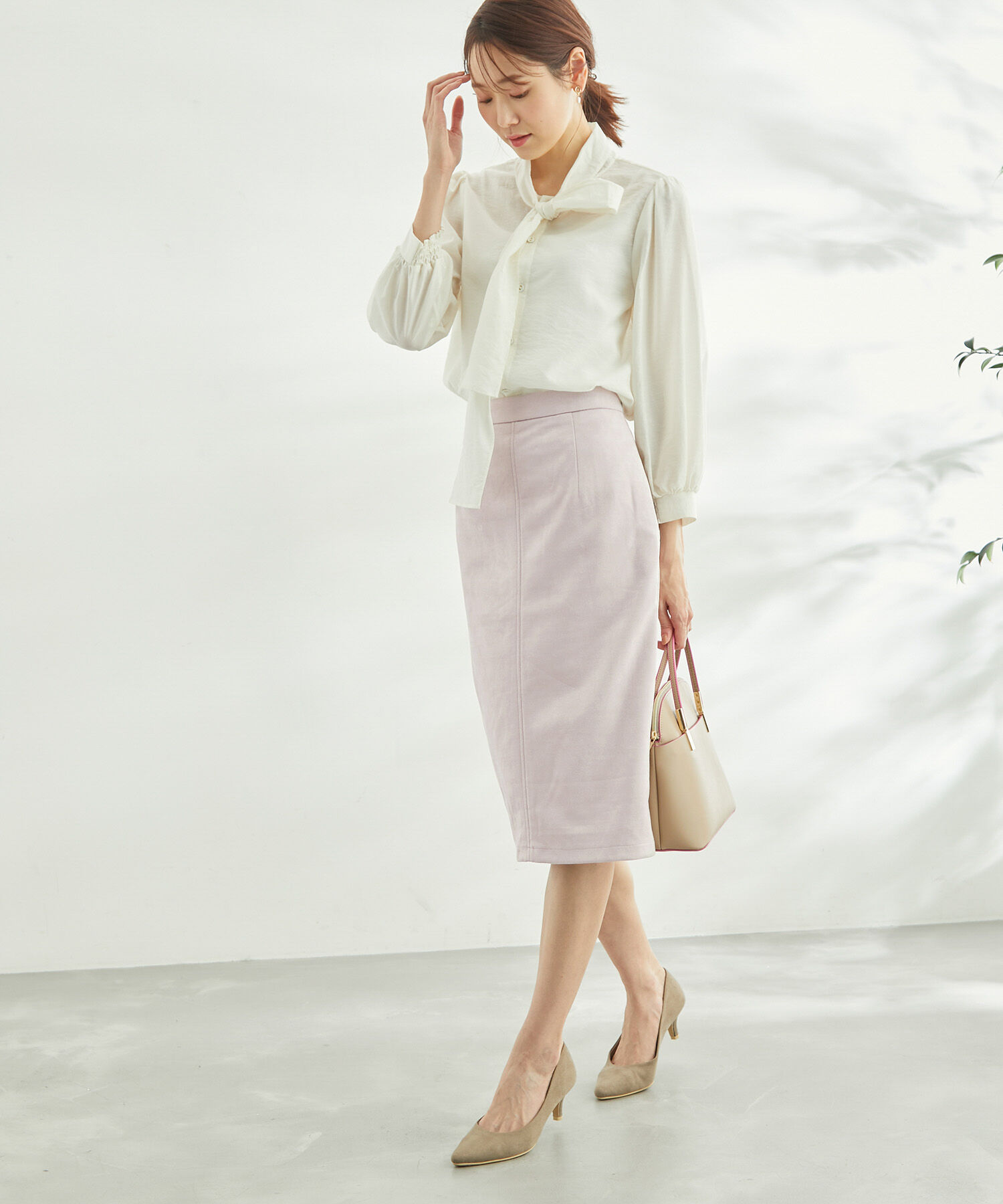 Rope&rsquo;Picnic「リサイクルポリエステルダンボールアイラインスカート」|スカート|