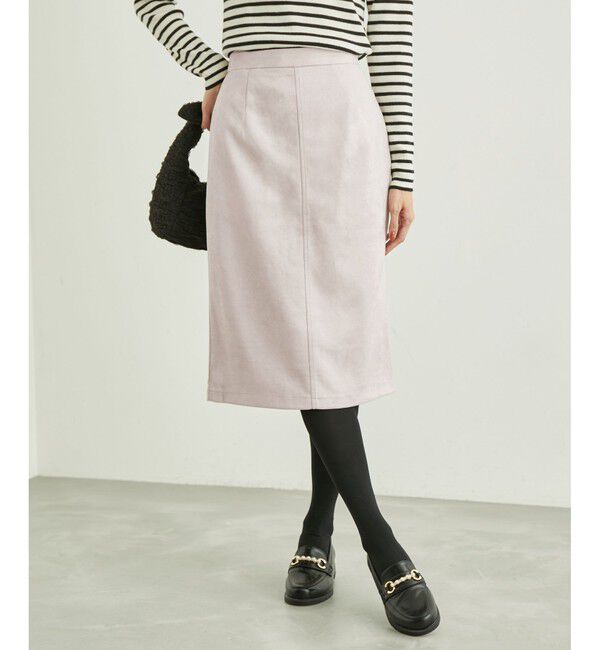 Rope&rsquo;Picnic「リサイクルポリエステルダンボールアイラインスカート」|スカート|ベージュ系(29)