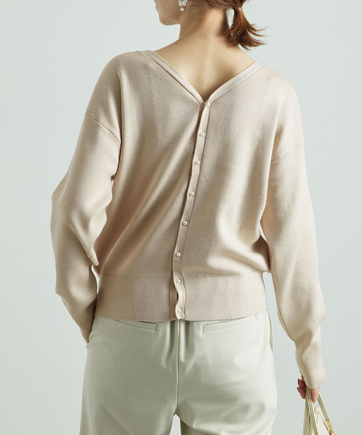 Rope&rsquo;Picnic「2WAY/マシュマロニットパールカーディガン/リンクコーデ」|カーディガン|ベージュ系(28)