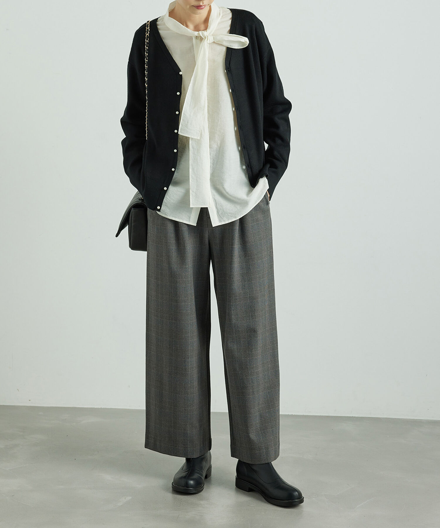 Rope&rsquo;Picnic「2WAY/マシュマロニットパールカーディガン/リンクコーデ」|カーディガン|