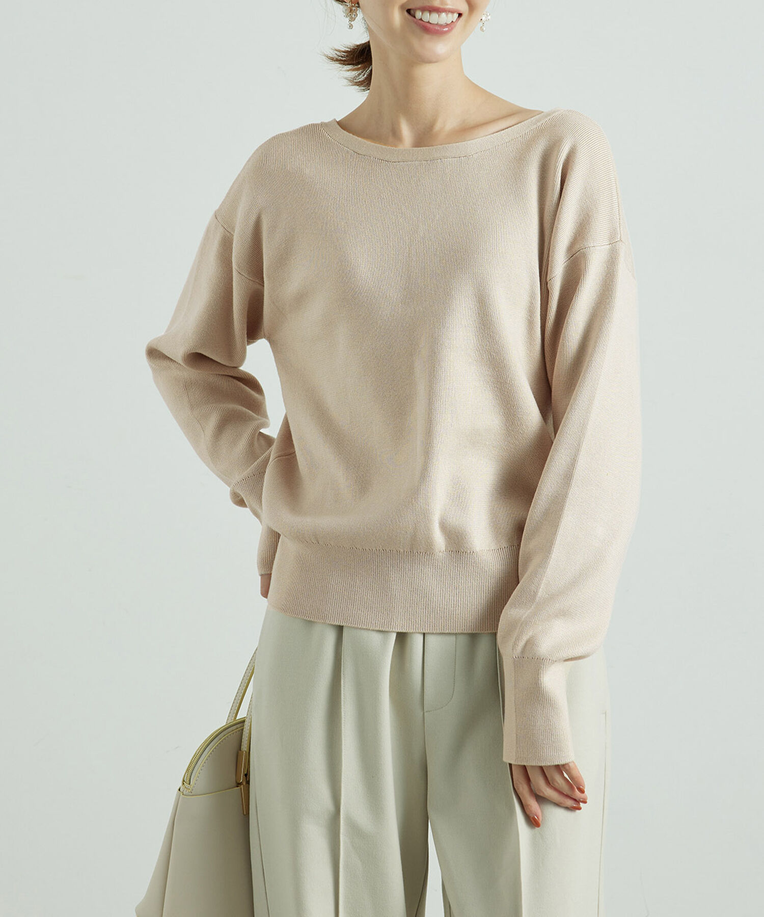 Rope&rsquo;Picnic「2WAY/マシュマロニットパールカーディガン/リンクコーデ」|カーディガン|