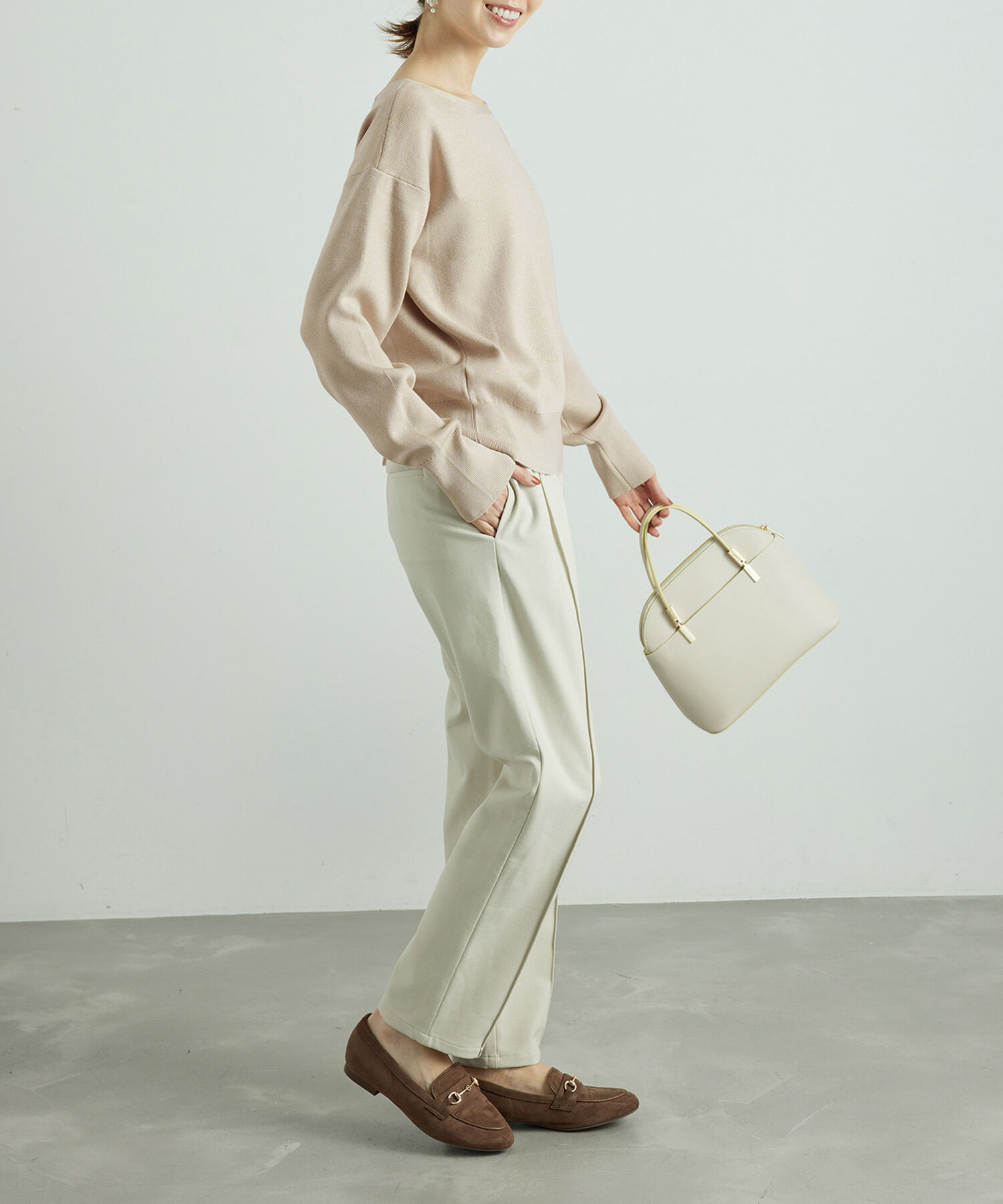 Rope&rsquo;Picnic「2WAY/マシュマロニットパールカーディガン/リンクコーデ」|カーディガン|