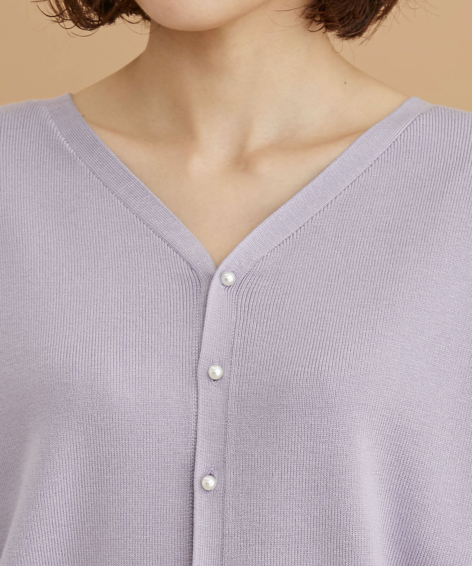 Rope&rsquo;Picnic「2WAY/マシュマロニットパールカーディガン/リンクコーデ」|カーディガン|